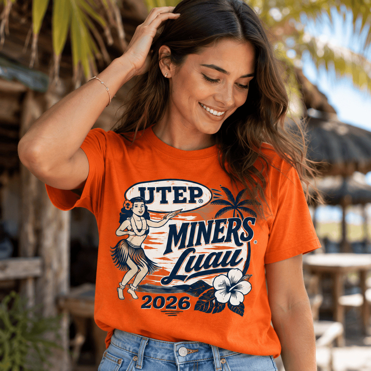 Miner Luau Game Day Tee